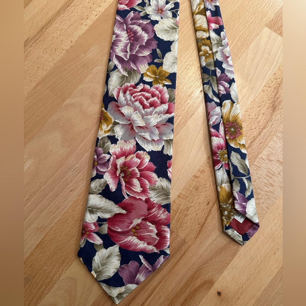 Vintage Gant Floral Cotton Tie